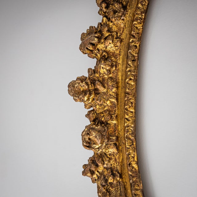 Oval Gilt Louis XV Stucco Frame, France, 18th Century For Sale - Image 6 of 12