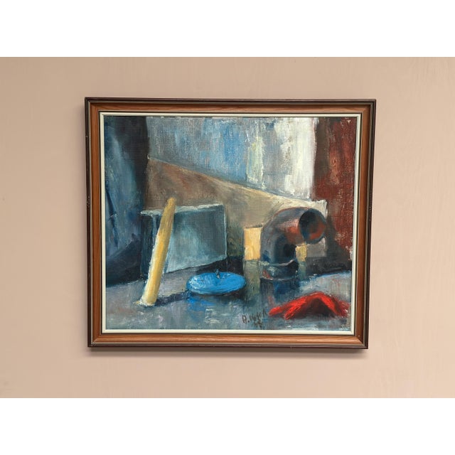 R. Olsson, Still Life, 1950s, Oil on Canvas, Framed For Sale - Image 16 of 18