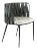 Milano Dining Chair in Gray and White For Sale