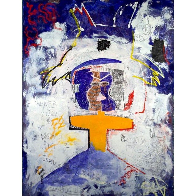 Jay-Z Basquiat. Transformation. ( Jaynus Basqus ) by Sax Berlin For Sale