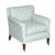 Easy Armchair in Ticking Fabric For Sale