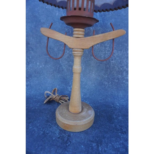 A true Monterey cowboy-style table lamp, featuring distinctive ox yoke detailing that speaks to classic Western...