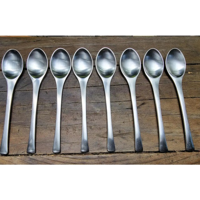 Odin Pattern Stainless Steel Flatware Set by Jens Quistgaard for Dansk, Germany For Sale In San Francisco - Image 6 of 11