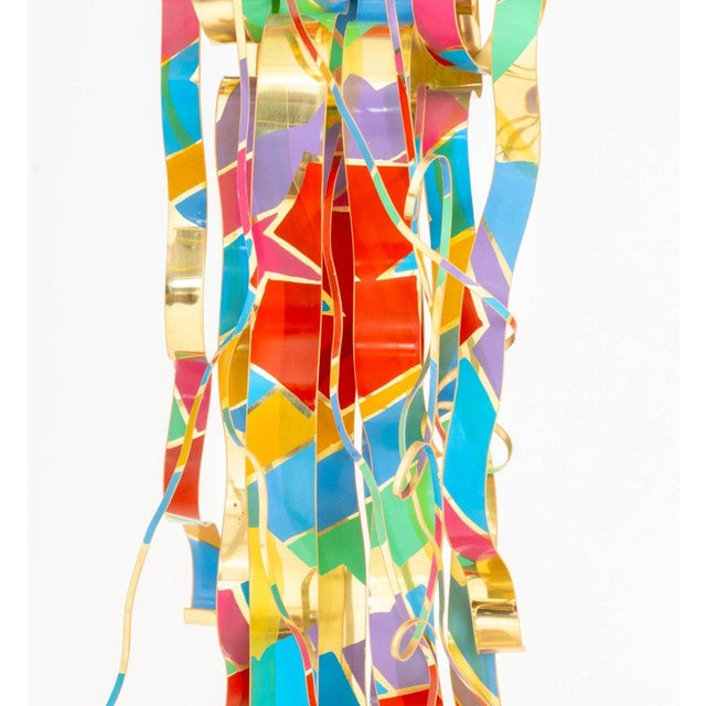 Dorothy Gillespie "Royal Color and Shadow a and B" Enameled Metal Sculpture, 2000 For Sale - Image 4 of 14