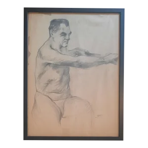 1935 C E Urion Male Figurative Drawing
