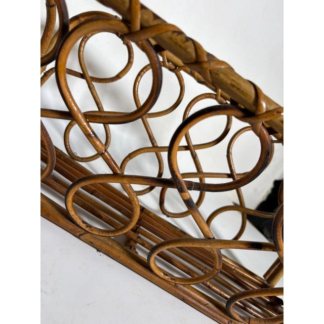 Textile Rush Magazine Rack, France, 1960s For Sale - Image 7 of 18