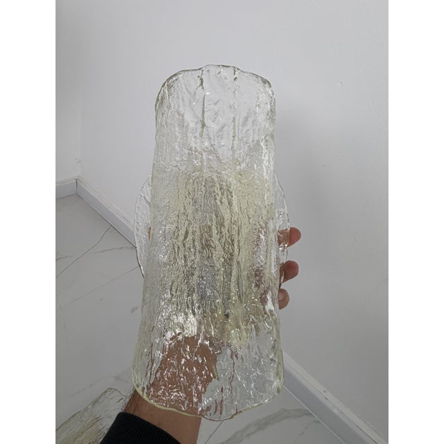 Large Murano Glass Wall Lamps in the style of Venini, 1950s, Set of 3 For Sale - Image 11 of 18