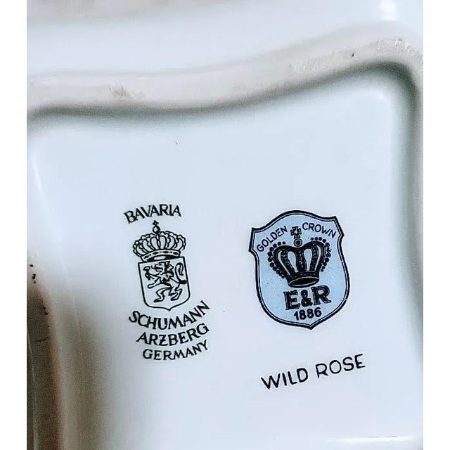 Ceramic Vintage Porcelain Home Decor Trinket Dish and Bell Bavaria Germany For Sale - Image 7 of 8