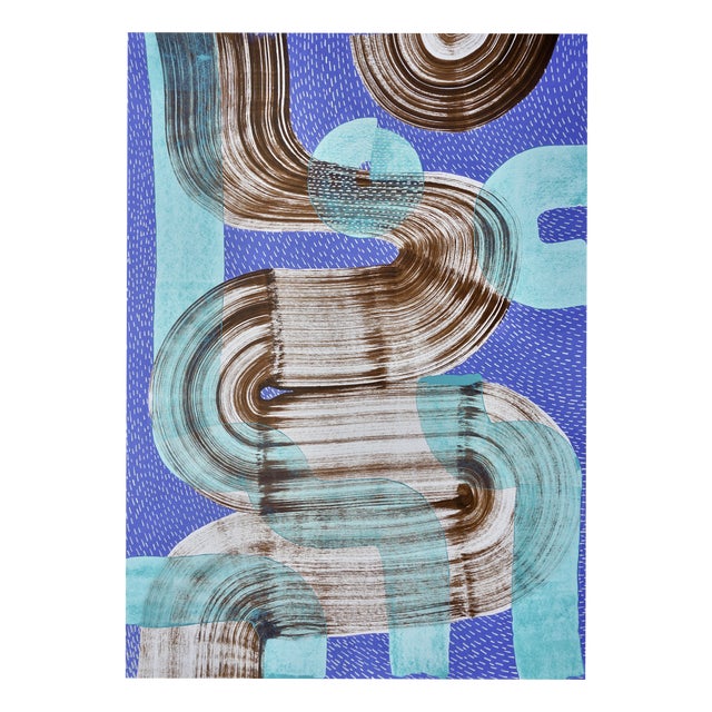 Sumit Mehndiratta, Lavender Collision, Acrylic on Canvas For Sale