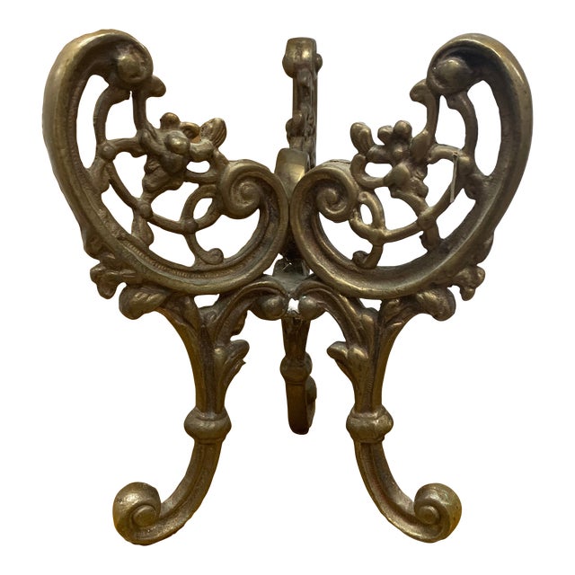 Vintage Brass Tripod Stand For Sale