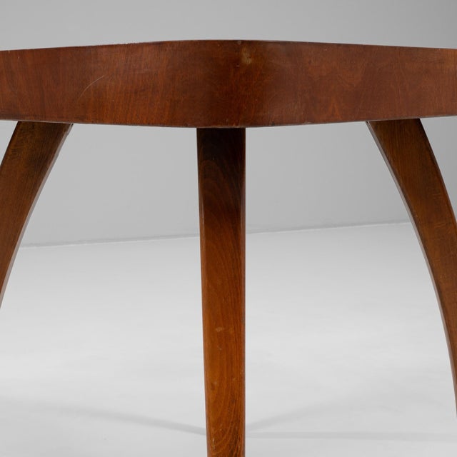 1960s Czech Walnut Spider Table By J. Halabala For Sale - Image 13 of 18