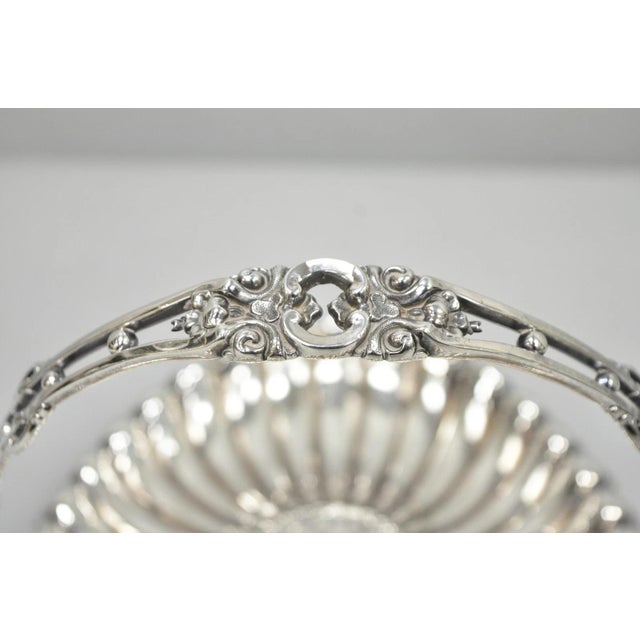 Early 20th Century Antique Rogers & Bro Silver Plated Wedding Brides Basket W Reticulated Handle For Sale - Image 5 of 17