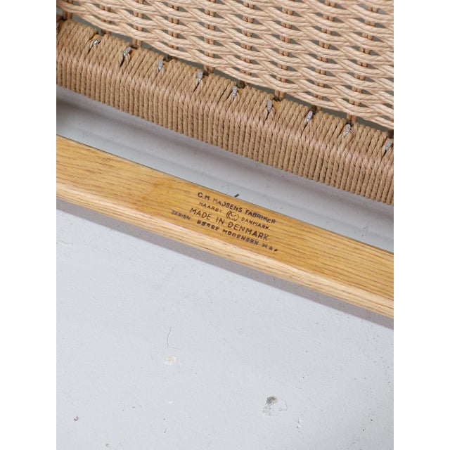 Vintage Danish BM1 Dining Chairs in Oak and Papercord by Børge Mogensen for C.M. Madsen, 1960s, Set of 6 For Sale - Image 18 of 18