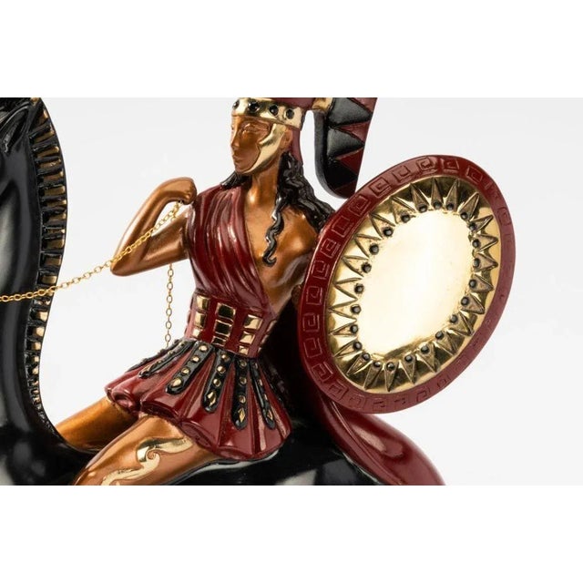 Art Deco "Amazon" Bronze Sculpture by Erté, 1985 For Sale - Image 3 of 13