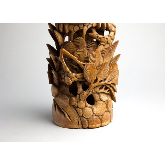Japanese Japanese Meiji Period Carved Boxwood Okimono of a Hawk, Joel & Margaret Chen Collection For Sale - Image 3 of 15