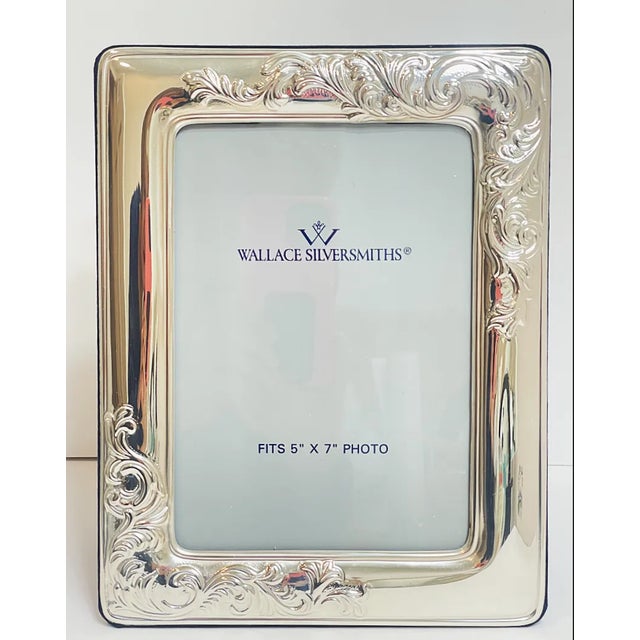 Metal Vintage Silver Plate Picture Frames by Wallace - A Pair For Sale - Image 7 of 15
