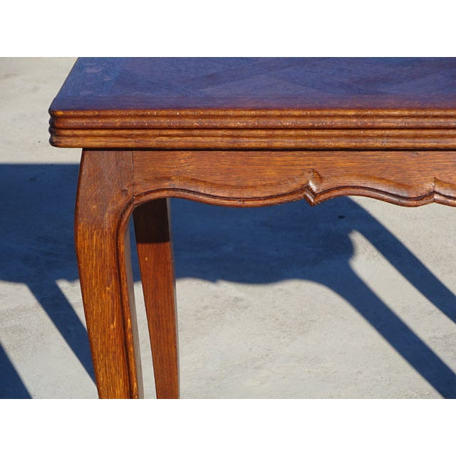 Louis XV Oak Folding Table, 1950s For Sale - Image 3 of 18