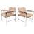 Mid-Century Modern Milo Baughman Style Armchairs - a Pair For Sale