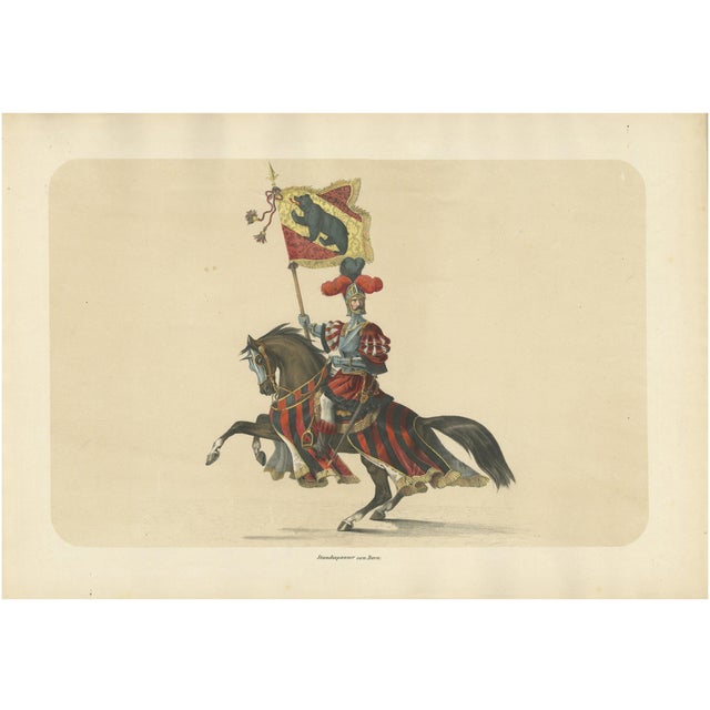 Proud Standard-Bearer of Bern, 1855, Paper For Sale