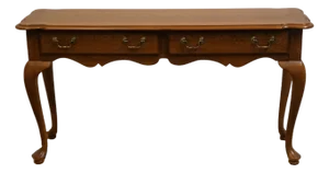 Thomasville Furniture New American Oak Collection Early American Country Style 54" Accent Sofa Table 24531-715