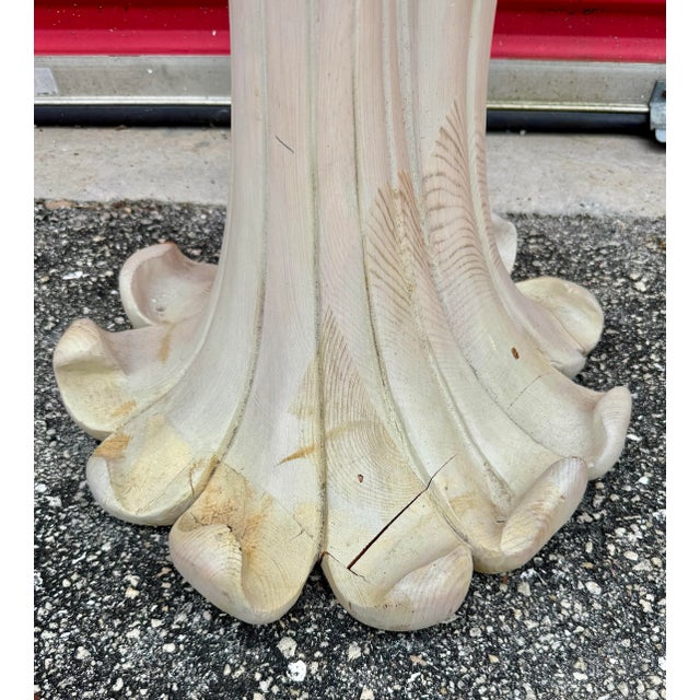 62” Ft Vintage Brass and Carved Solid Wood Herons Cranes Birds Sculpture Manner of Sarried For Sale - Image 11 of 12