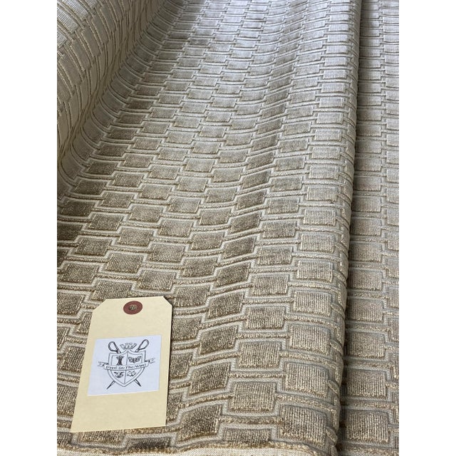 Contemporary Romo’s "Bakerloo" Velvet Fabric– 7.25 Yards For Sale - Image 3 of 4