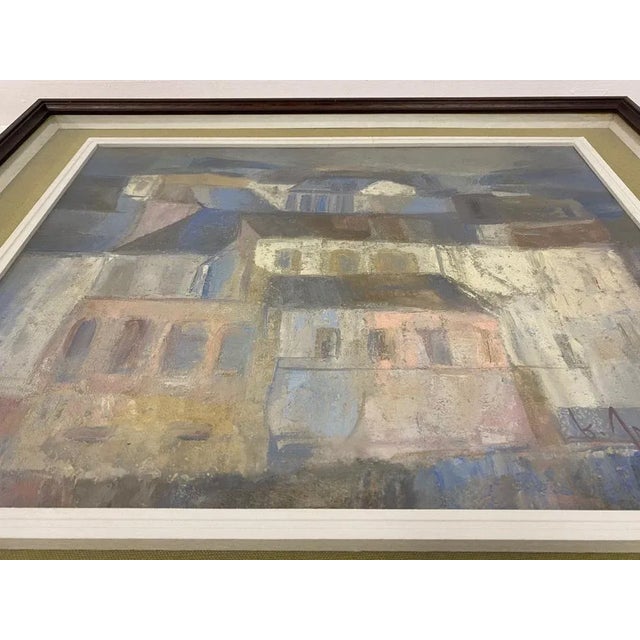 Italian Landscape Painting, 1970s, Oil & Pastel, Framed For Sale - Image 4 of 10