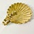 1960s Vintage Coastal Hollywood Regency Boho Chic Brass Fan Shell Candle Holder Wall Sconce For Sale - Image 10 of 10