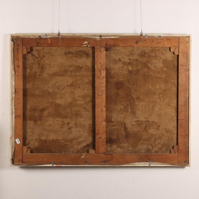 Giovanni Sottocornola, Figurative Scene, Oil on Canvas For Sale - Image 11 of 12