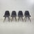 DSW Upholstered Side Chairs with Grey Covers by Charles and Ray Eames for Herman Miller, Set of 4 For Sale - Image 16 of 16