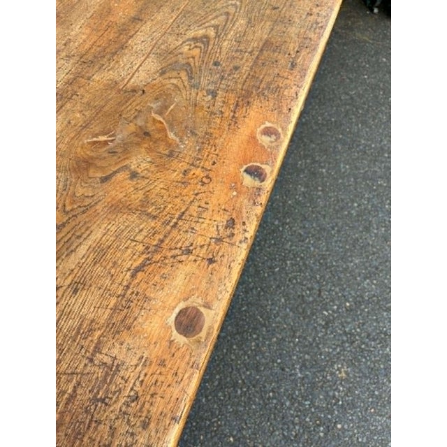 Wood Oak Dining Table, 1960s For Sale - Image 7 of 10