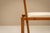 Tan Vintage Italian Architectural Dining Chairs in Cherrywood, Italy, 1970s, Set of 6 For Sale - Image 8 of 13