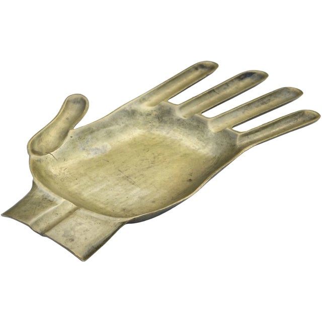 Mid 20th Century Handmade Moroccan Brass Ashtray & Catchall For Sale - Image 4 of 6