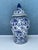 1980s Vintage Ceramic Blue Elephant Ginger Jar For Sale - Image 5 of 6