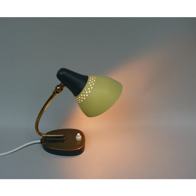 Table Lamps in Brass Lacquered in Yellow and Black, Germany, 1950s, Set of 2 For Sale - Image 10 of 18