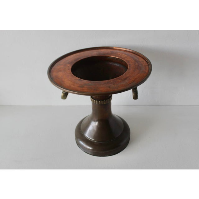 Vintage Ottoman Turkish Style Copper Brass Brazier Planter Side Table For Sale - Image 14 of 14