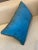 Early 19th Century Early 19th Century Pillow Turquoise Velvet With Handmade Gold Embroidery For Sale - Image 5 of 7