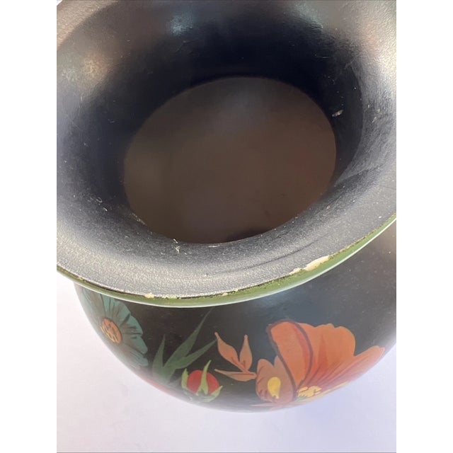 1980s Vintage Vera Bradley My Home Andrea by Sadek Hand Painted Vase For Sale - Image 5 of 11