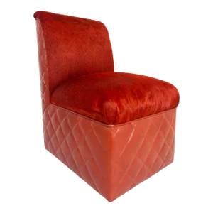 J. Robert Scott Cambon Leather Hide Slipper Chair