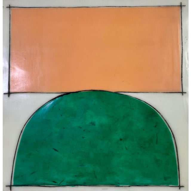 2020s Encaustic Collage Installation by Gina Cochran - "Allies and Alibies" - 16 Panels For Sale - Image 5 of 18