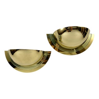 Vintage Regency Gold Wall Lights in 24k Gold-Plating, Holland, Set of 2 For Sale