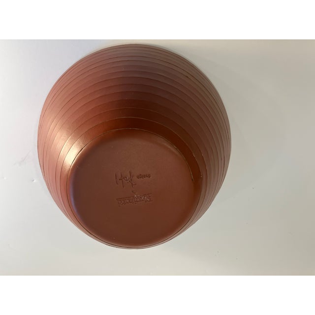 1990s Italian Leather Vase Signed Pizzitutti For Sale In Boston - Image 6 of 9