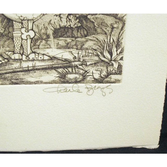 Contemporary Charles Bragg "Pissing" Hand Signed & Numbered Etching For Sale - Image 3 of 6