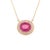 2010s Ruby Diamond Necklace 14k Gold 18" 5.06 TCW Certified For Sale - Image 5 of 11