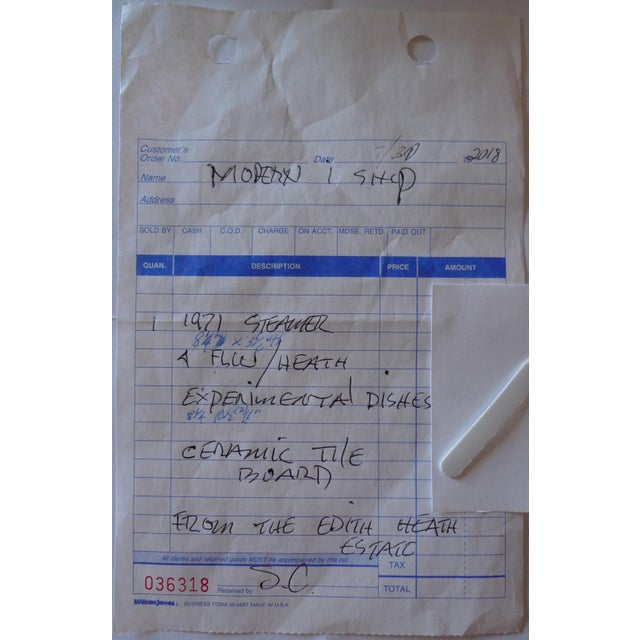 Late 20th Century Heath Ceramics for Frank Lloyd Wright Design Prototype Plates - 4 Pieces For Sale - Image 9 of 9