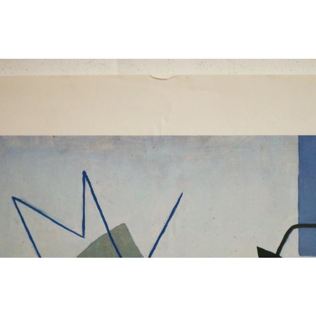 1980s 1986 Danish Exhibition Poster - Vilhelm Bjerke-Petersen For Sale - Image 5 of 6
