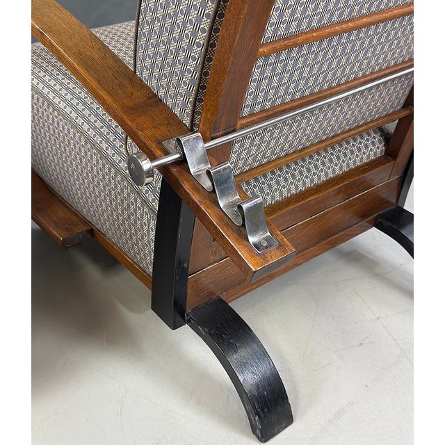 Vintage Art Deco Reclining Lounge Chairs, 1930s, Set of 2 For Sale - Image 12 of 15