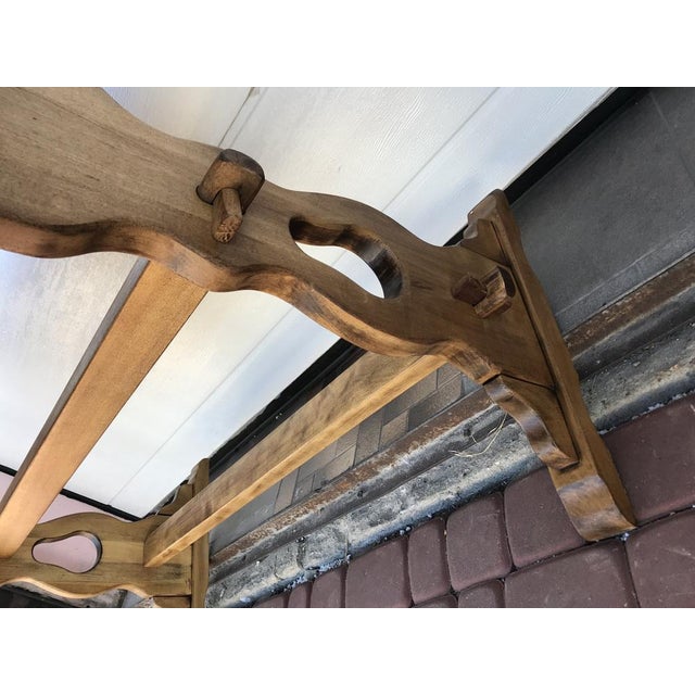 Oak Veneer and OSB Dining Table, 1970s For Sale - Image 10 of 18