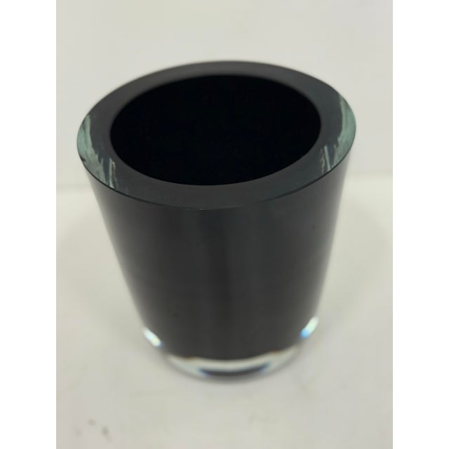 For sale: Stunning thick Italian glass vase