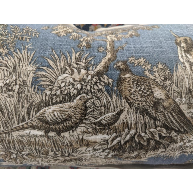 Custom Decorator Hunting Dog and Quail Bird Throw Pillow For Sale In Charlotte - Image 6 of 12